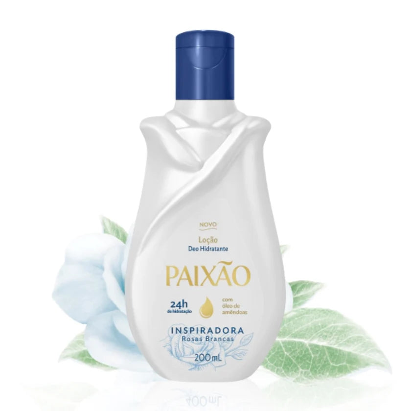 Paixão Loção Deo Hidratante Inspiradora Rosas Brancas 200ml